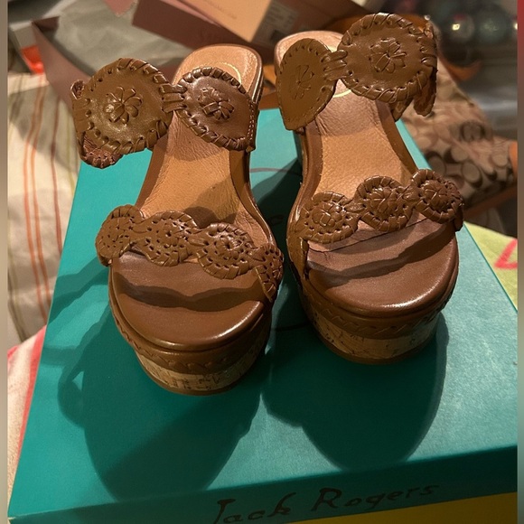 Jack Rogers sandals Size: 5 Color: cognac - Picture 1 of 3